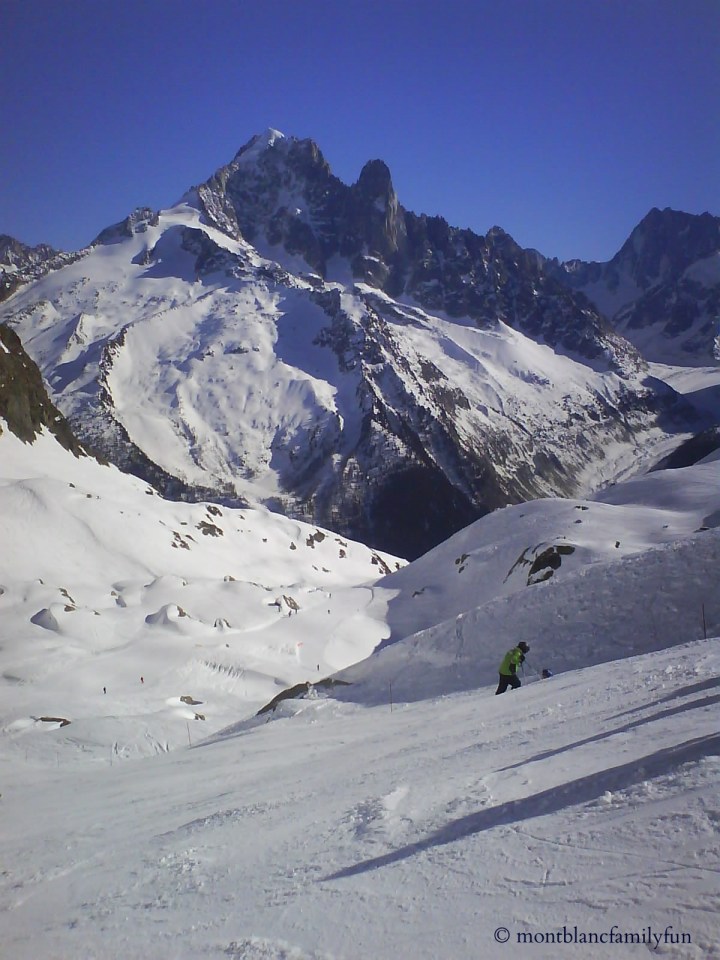 A beautiful day skiing at Le Tour