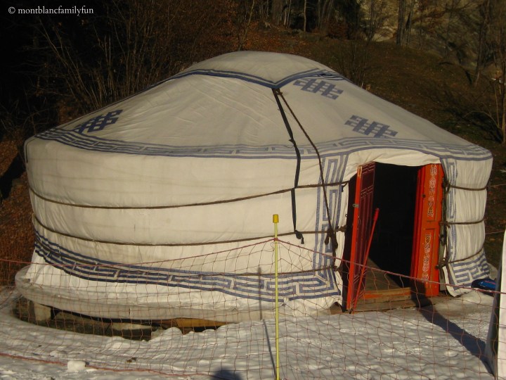 The yurt at the Piou Piou, Les Chavants