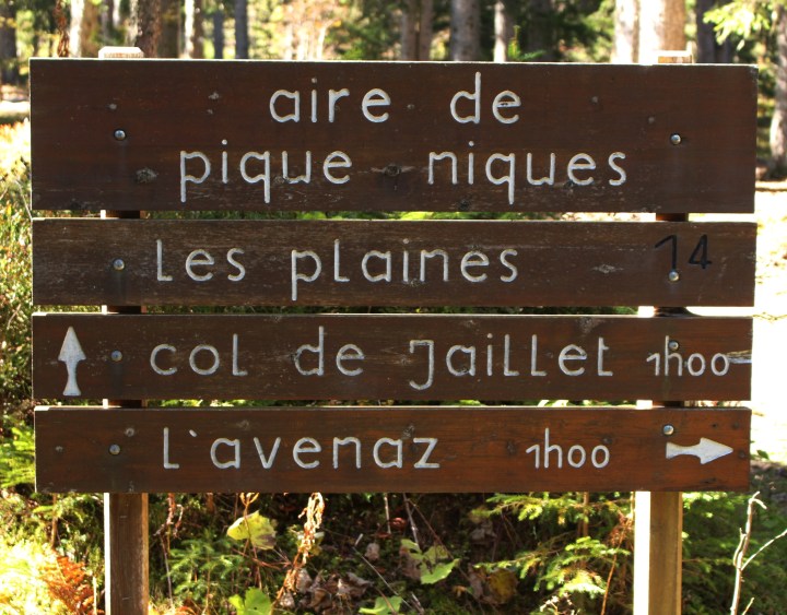 Aire de pique-niques Les Plaines Le Sentier Découverte